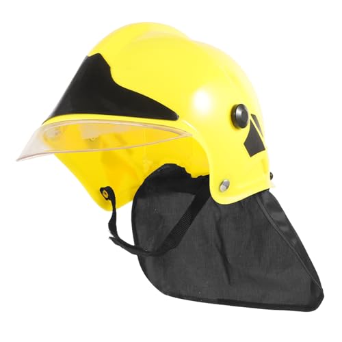 Beaupretty Feuerwehrmann Helm Cosplay Zubehör für Halloween Geburtstagsfeiern und Themenpartys Leichter Stabiler Feuerwehrhelm für Kostüm Events von Beaupretty