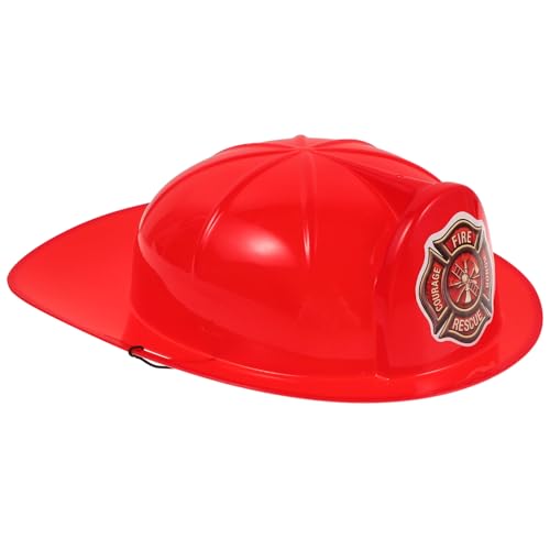 Beaupretty Feuerwehrmann Helm für Robuste Kunststoff Feuerwehrmütze für Jungen und Mädchen für Rollenspiele Halloween Kostüme und Bühnenaufführungen von Beaupretty