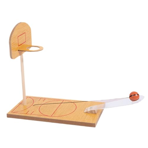 Beaupretty Finger Basketball Spielset Holz Desktop Mini Basketballkorb für Indoor Tischspielzeug Konzentration und Geschicklichkeit von Beaupretty