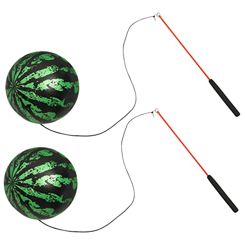 Beaupretty Fitness Bouncy Ball mit Schnur für Arm Übungen Elastischer Gym Ball aus Geeignet für Erwachsene Fördert Geschicklichkeit und Motorische Entwicklung Indoor Outdoor von Beaupretty
