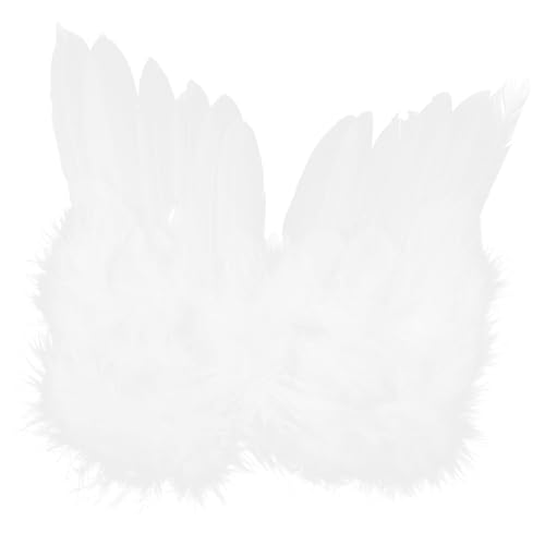 Beaupretty Flügel für Puppen Dekorative Accessoires für Puppen Outfits Langlebige und Stilvolle Weiße Flügel für Kreative Spielideen und Verkleidungen von Beaupretty