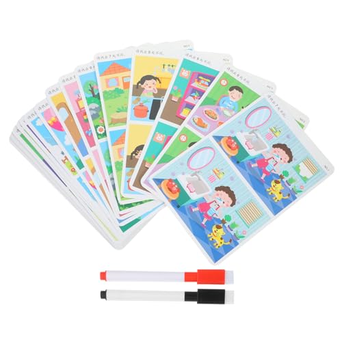 Beaupretty Fokus Trainingskarten Such und Findespiel für Kleinkinder Ab Jahren Unterschied Suchkarten zur Konzentrationsförderung Pädagogisches Lernspiel zur Gedächtnis und Logikentwicklung von Beaupretty