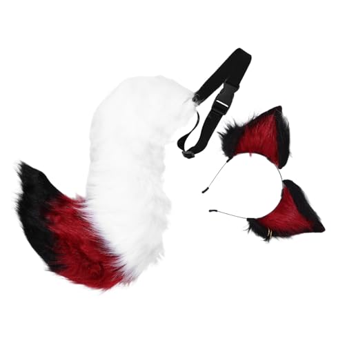 Beaupretty Fox Cosplay Ohrstück Realistisches Fuchs-headband mit Plüschschwanz Bequemes Handgefertigtes Kostüm-accessoire für Halloween Cosplay und Maskenpartys von Beaupretty
