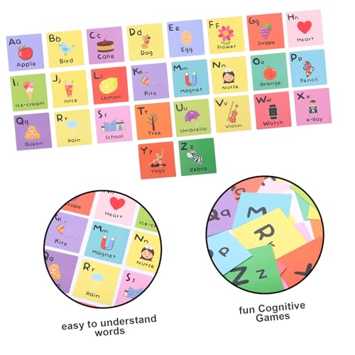 Beaupretty Frühe Lernkarten für Alphabet Wörter Zahlen Formen Farben mit Doppelseitigen Hautfreundlichen Papierkarten Pädagogisch für Vorschulkinder Ab Jahren Spielerisches Sprach von Beaupretty