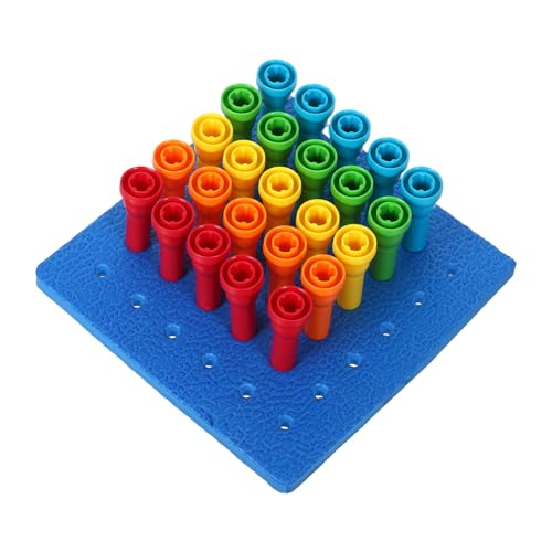 Beaupretty Frühförderung Steckspiel Teiliges Pilzstecker Puzzle für Kleinkinder Feinmotorik Farb und Formsortierung Motorikspielzeug für Mädchen und Jungen von Beaupretty