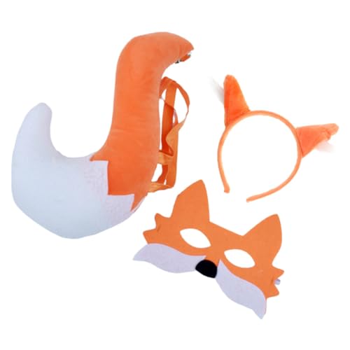 Beaupretty Fuchs Kostüm mit Fuchsohren Haarreif Fuchsschwanz und Maske Niedliches Cosplay Zubehör für Halloween Party und Rollenspiele Langlebig und Einfach zu Tragen Beaupretty Fuchs Kostüm mit Fuchsohren Haarreif Fuchsschwanz und Maske Niedliches Cosplay Zubehör für Halloween Party und Rollenspiele Langlebig und Einfach zu Tragen von Beaupretty