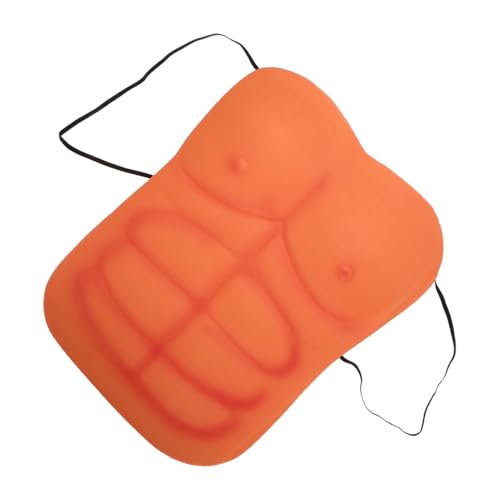 Beaupretty Funny Fake Muscle Chest Costume für Männer Realistische Eva Muskeln für Halloween Cosplay Partys Verstellbares Kostümaccessoire für Hochzeitsstreiche von Beaupretty