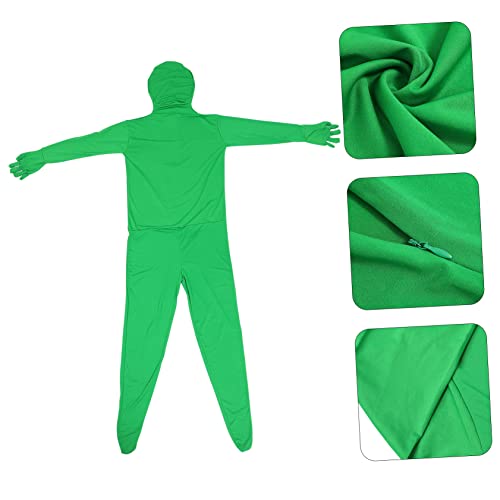 Beaupretty Ganzkörperanzug Grün Ninja Kostüm Halloween Verkleidung für Erwachsene Elastischer Milk Silk Bodysuit Glatte Oberfläche Einfach Auszuziehen für Party und Bühnenauftritte von Beaupretty