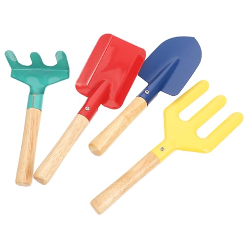 Beaupretty Gartengeräte mit Holzgriff Rake Fork Schaufel Trowel für Junge Mädchen Gartenarbeit Strand Park Backyard Zufällige Farbe Zufällige Farbe von Beaupretty