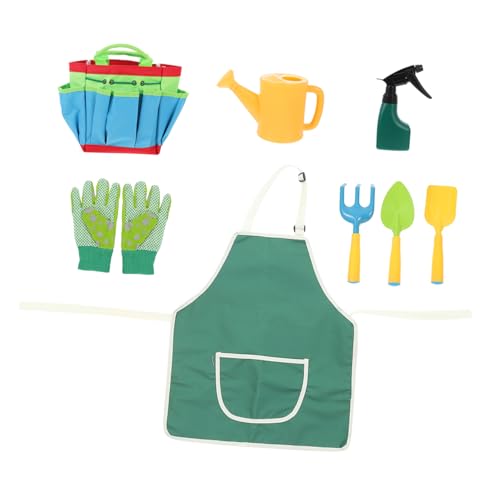 Beaupretty Gartenwerkzeug mit Kleinem Rechen und Gießkanne Robustes Gartenspielzeug für Draußen Mit Tragbarer Aufbewahrungstasche für Gartenarbeit und Pflanzung von Beaupretty