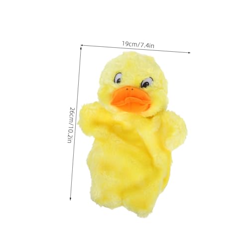 Beaupretty Gelbe Ente Handpuppe Plüschstoff Weiche Marionette für Rollenspiele Geschichten Erzählen Interaktives Kommunikation und Eltern Junge Mädchen interaktion von Beaupretty