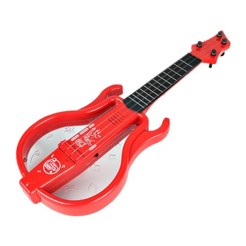 Beaupretty Gitarre Elektronische Gitarre Tragbar Mehrfunktional Musik Lernspielzeug für Jungen Mädchen ohne Batterien von Beaupretty
