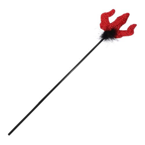 Beaupretty Glänzende Teufelsgabel Halloween-Deko Requisite Roter Cosplay-Stab für Kostüm Mottopartys Vielseitiger Dämonenstab für Hexenfest und Karneval Beaupretty Glänzende Teufelsgabel Halloween-Deko Requisite Roter Cosplay-Stab für Kostüm Mottopartys Vielseitiger Dämonenstab für Hexenfest und Karneval von Beaupretty