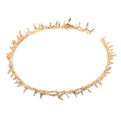 Beaupretty Goldener Dornenkrone Haarreif für Frauen Handgefertigtes Halloween-kostüm-party-accessoire Kunstvolle Haarschmuck-krone für Hexenkostüme für Karneval und Cosplay Beaupretty Goldener Dornenkrone Haarreif für Frauen Handgefertigtes Halloween-kostüm-party-accessoire Kunstvolle Haarschmuck-krone für Hexenkostüme für Karneval und Cosplay von Beaupretty
