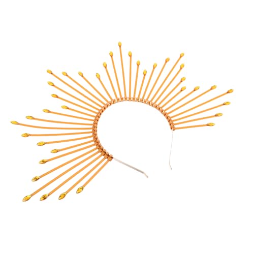 Beaupretty Goldener Spiked Crown Headband Göttin Krone Stirnband Damen Festival Haarschmuck für Halloween Cosplay Hochzeit Party Beaupretty Goldener Spiked Crown Headband Göttin Krone Stirnband Damen Festival Haarschmuck für Halloween Cosplay Hochzeit Party von Beaupretty