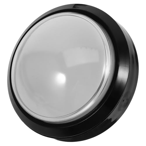 Beaupretty Großer Runder LED Druckknopf für Spielmaschinen Selbstrückstellender Spielknopf für Wettbewerbe für Kreative Spiele Unterstützt Grundlegende Lernfähigkeiten von Beaupretty