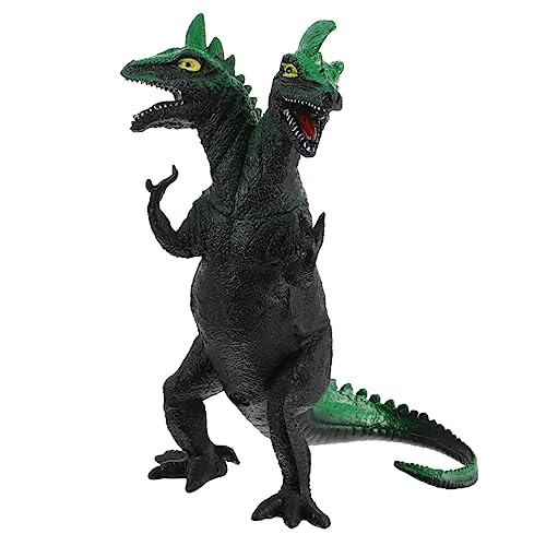 Beaupretty Großes Dinosaurier Modell mit Soundfunktion Realistische Doppelkopf Tyrannosaurus Figur Grün Pädagogisches Kinderspielzeug und Dekoratives Foto Requisit von Beaupretty