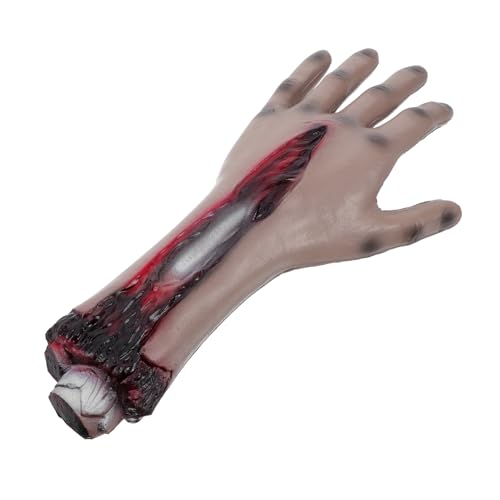 Beaupretty Gruselige PU Dekoration mit Blutigen Details für Halloween Party und Cosplay Realistische Abgetrennte Hand und Arm für Schaurige von Beaupretty