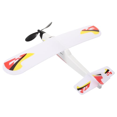 Beaupretty Gummiband Angetriebenes Flugzeugmodell DIY Schaumstoffsegelflugzeug für Fördert Hand Augen Koordination Sekunden für Partys Zufälliger Stil von Beaupretty