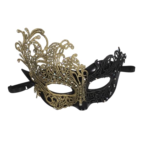 Beaupretty Halbgesichts Maske Damen Spitze Halloween Karneval mit Elastischem Band für Maskerade Party Kostüm Ball Prom von Beaupretty