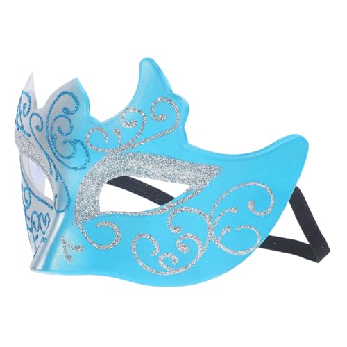 Beaupretty Halbgesichts maske Silber blau mit Goldglitzer Elegante Masquerade Party Maske für Halloween Karneval Cosplay Geburtstagsfeiern Vielseitiges Kostümzubehör für Damen und Herren Beaupretty Halbgesichts maske Silber blau mit Goldglitzer Elegante Masquerade Party Maske für Halloween Karneval Cosplay Geburtstagsfeiern Vielseitiges Kostümzubehör für Damen und Herren von Beaupretty