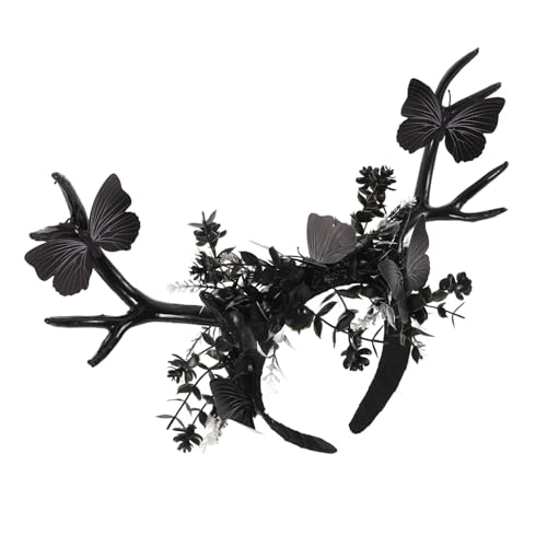 Beaupretty Halloween Antler Headband Schwarzes Cosplay Haarband für Gothic Partys Wiederverwendbares Zubehör aus Atmungsaktiven Materialien für Halloween Kostüme und Feiern Beaupretty Halloween Antler Headband Schwarzes Cosplay Haarband für Gothic Partys Wiederverwendbares Zubehör aus Atmungsaktiven Materialien für Halloween Kostüme und Feiern von Beaupretty