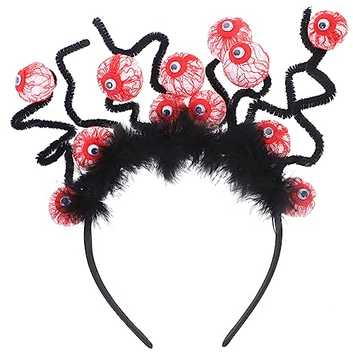 Beaupretty Halloween Augenball Haarreifen Dekorative Haarschmuck für Halloween Partys Kostüme und Karneval Bequem und Kreativ für Cosplay und Feiern von Beaupretty