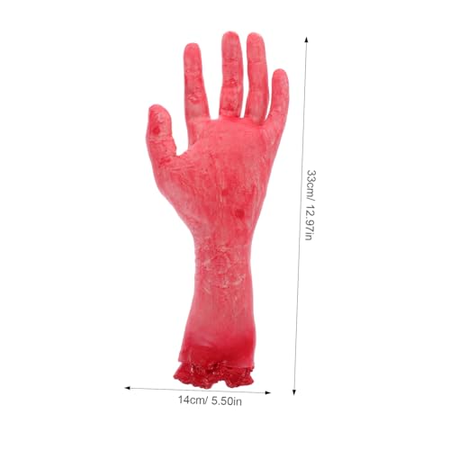 Beaupretty Halloween Deko Abgetrennte Hand Mittelgroß Fake Hand Horror Requisite Realistisch Gruselig Für Halloween Party Zubehör Spukhaus Dekoration von Beaupretty