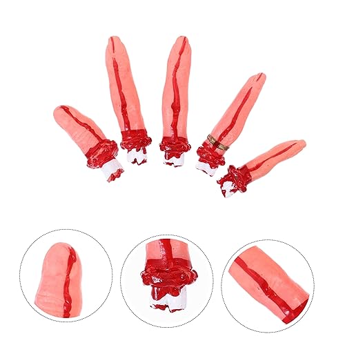 Beaupretty Halloween Deko Teilig Realistische Blutige Finger Horror Requisiten für Party Gruselige Halloween Dekoration für Geisterhaus und Bühnenauftritte von Beaupretty