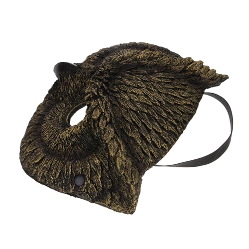 Beaupretty Halloween Eule Maske für Karneval Realistische Tiermaske PU für Cosplay Maskerade und Partys Leicht und Atmungsaktiv für Halloween und Thematische Veranstaltungen von Beaupretty