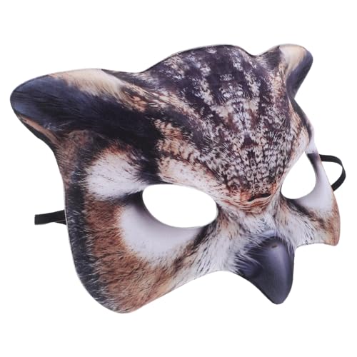 Beaupretty Halloween Eulenmaske Halbgesichtsmaske aus Leichtem EVA für Karneval Kostümfest Maskenball und Cosplay Braune Tiermaske für Erwachsene Atmungsaktiv und Komfortabel Beaupretty Halloween Eulenmaske Halbgesichtsmaske aus Leichtem EVA für Karneval Kostümfest Maskenball und Cosplay Braune Tiermaske für Erwachsene Atmungsaktiv und Komfortabel von Beaupretty