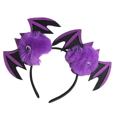 Beaupretty Halloween Fledermaus Haarreif Cosplay Stirnband mit Flügeln für Kostümpartys Langlebiges Accessoire für Halloween und Karneval von Beaupretty