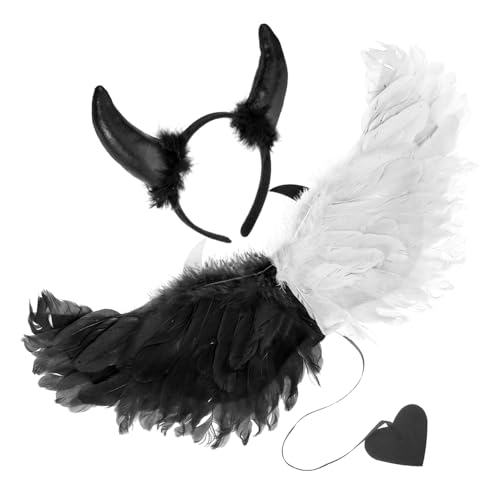 Beaupretty Halloween Flügel mit Haarreif Leichte Langlebige Flügel und Stirnband für Halloween Kostümparty Cosplay und Karneval zu Tragen und Vielseitig Einsetzbar von Beaupretty