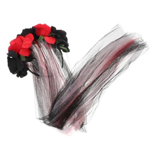 Beaupretty Halloween Haarschmuck Damen Haaraccessoire mit Schwarzer und Netzschleier für Kostümpartys Cosplay und Fotografie Leicht und von Beaupretty