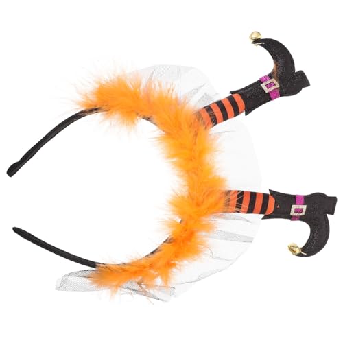 Beaupretty Halloween Hexen Fuß Stirnband Einzigartiges Haarband für Halloween Dekoration Cosplay Zubehör und Partys Orange von Beaupretty