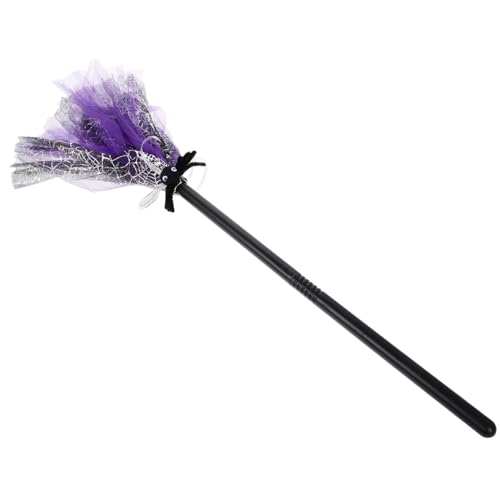 Beaupretty Halloween Hexenbesen Cosplay Kostümzubehör Abnehmbar Teiliger Zauberbesen Robustes Material für Halloween Party und Hexenoutfits Geeignet von Beaupretty