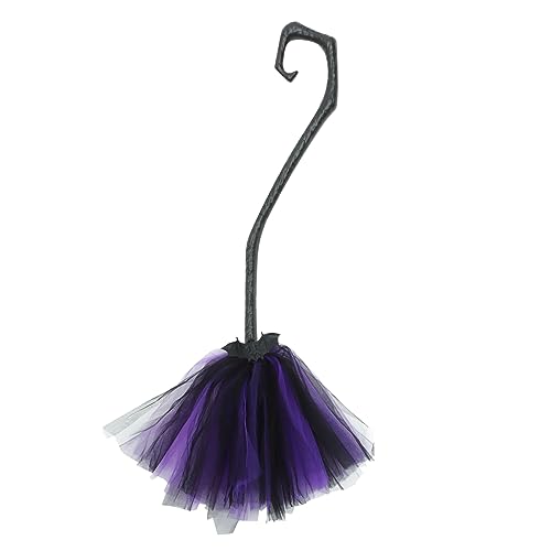 Beaupretty Halloween Hexenbesen Cosplay Requisite Abnehmbar Besenstab Leicht für Kostüm Karneval und Gruselige Party Dekoration von Beaupretty