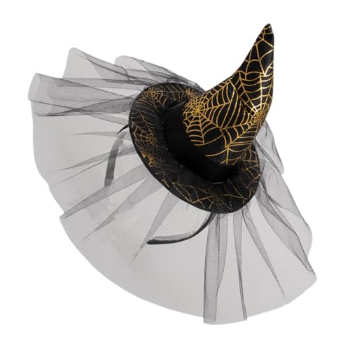 Beaupretty Halloween Hexenhut Haarreif für Damen Verstellbares Kostümzubehör für Halloween Partys Cosplay und Thematische Feiern Einzigartiges Design für Einen Trendigen Look von Beaupretty