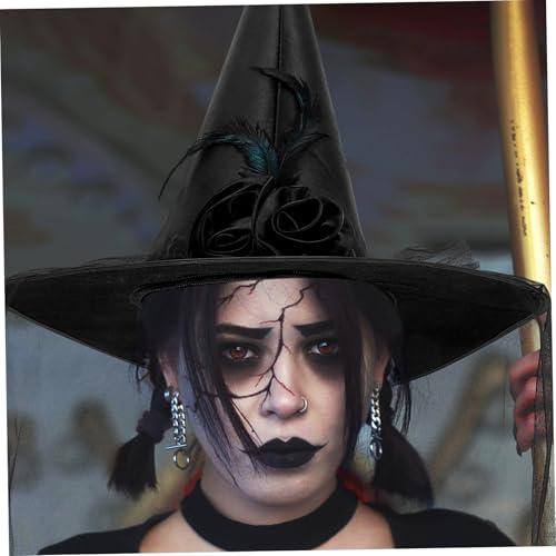 Beaupretty Halloween Hexenhut Schwarz Netzstoff Klassischer Karneval Witch Hat mit Weitem Komfortabler Cosplay Hut für Damen und Herren für Halloween Party und Kostümierungen Beaupretty Halloween Hexenhut Schwarz Netzstoff Klassischer Karneval Witch Hat mit Weitem Komfortabler Cosplay Hut für Damen und Herren für Halloween Party und Kostümierungen von Beaupretty