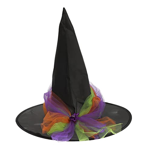 Beaupretty Halloween Hexenhut mit Blüten Kreatives Cosplay Zubehör für Damen Verstellbare für Halloween Party Maskerade Kostüm und Roleplay Auffällige Kopfbedeckung von Beaupretty