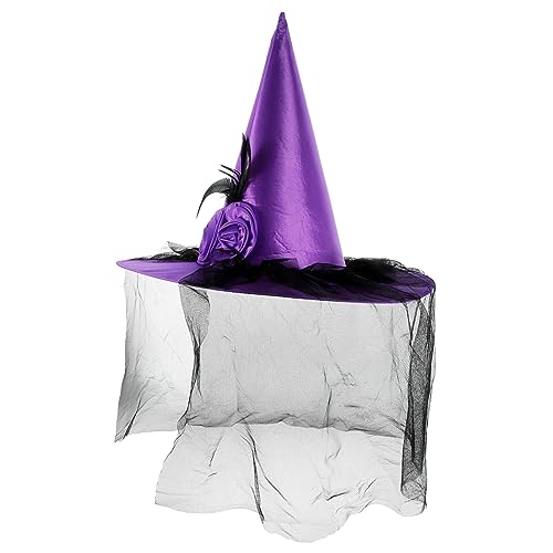 Beaupretty Halloween Hexenhut mit Rosen und Netzdekoration Komfortabler Strapazierfähiger Zaubererhut für Halloween Partys Karneval und Cosplay Wiederverwendbar und Waschbar Beaupretty Halloween Hexenhut mit Rosen und Netzdekoration Komfortabler Strapazierfähiger Zaubererhut für Halloween Partys Karneval und Cosplay Wiederverwendbar und Waschbar von Beaupretty