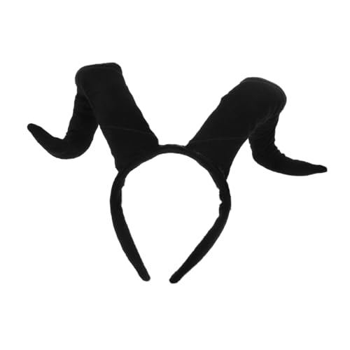 Beaupretty Halloween Horn Hairband aus Baumwolle Faltbare Ox Horn Kopfbedeckung für Cosplay Partys Bequeme und Stilvolle Haaraccessoires für Halloween Dekorationen von Beaupretty