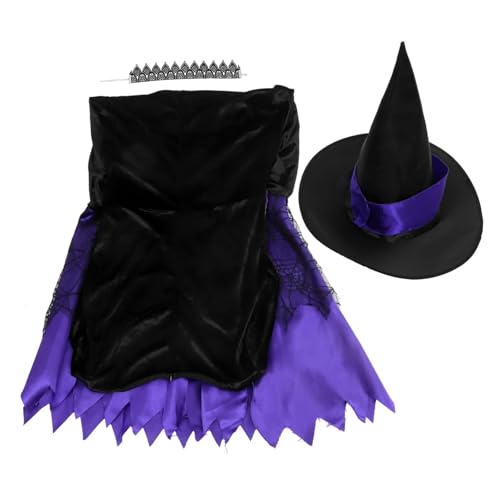 Beaupretty Halloween-Kleid beängstigend Halloween-Kostüme für Frauen gotisch Halloweenkostüm Frauen Halloween verkleiden sich halloween costume halloween kleidung Hexenkleid Cosplay-Outfit von Beaupretty
