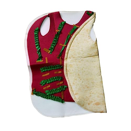 Beaupretty Halloween Kostüm Mexikanischer Taco Stil Lustiges Performance Outfit für Jungen Mädchen Halloween Party Verkleidung Kinderkostüm von Beaupretty