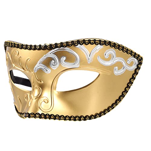 Beaupretty Halloween Maske für Herren Elegante Halbseitige Cosplay Maske Kreative Partymaske für Karneval Geburtstagsfeiern und Halloween Events von Beaupretty