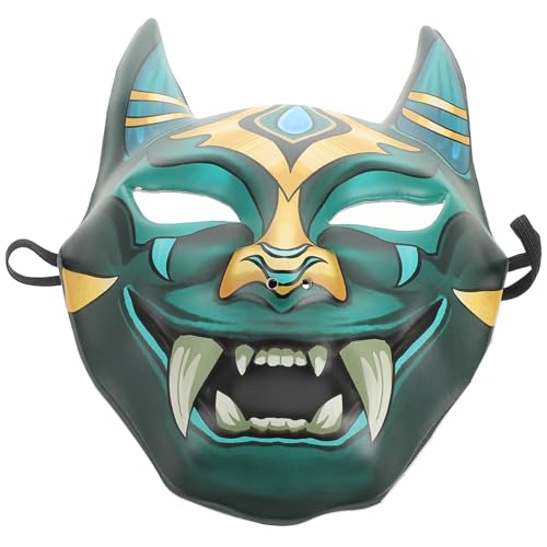 Beaupretty Halloween Oni Maske Japanische Cosplay Maske für Maskenbälle Bühnenauftritte Unisex Komfortable Passform Auffälliges Design für Halloween Feiern und Kostümpartys Beaupretty Halloween Oni Maske Japanische Cosplay Maske für Maskenbälle Bühnenauftritte Unisex Komfortable Passform Auffälliges Design für Halloween Feiern und Kostümpartys von Beaupretty