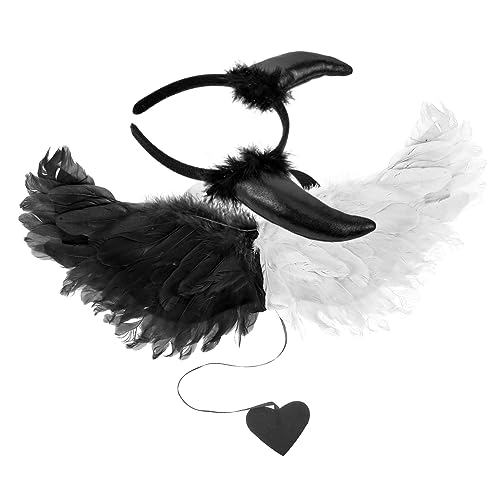 Beaupretty Halloween Party Kostüm Flügel Set mit Stirnband Dekorative Cosplay Flügel Prop für Erwachsene mit Glatter Oberfläche Einzigartiges Accessoire für Karneval und Mottopartys von Beaupretty