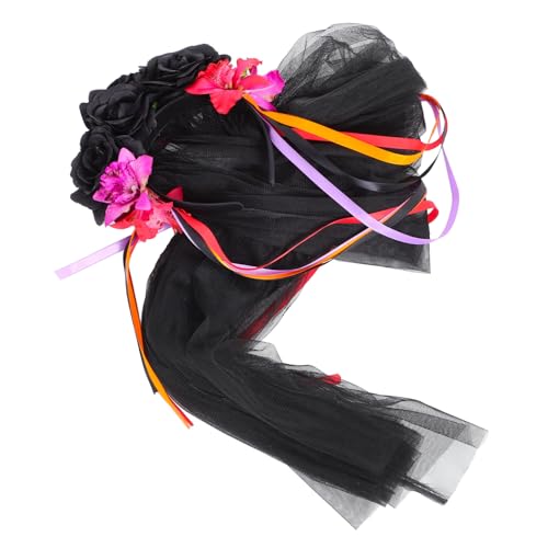 Beaupretty Halloween Schwarzes und Rotes Rosen Stirnband mit Tüll Bequemer Haarschmuck für Cosplay Kostüm Vielseitiges Halloween Haaraccessoire für Party und Fotos Beaupretty Halloween Schwarzes und Rotes Rosen Stirnband mit Tüll Bequemer Haarschmuck für Cosplay Kostüm Vielseitiges Halloween Haaraccessoire für Party und Fotos von Beaupretty