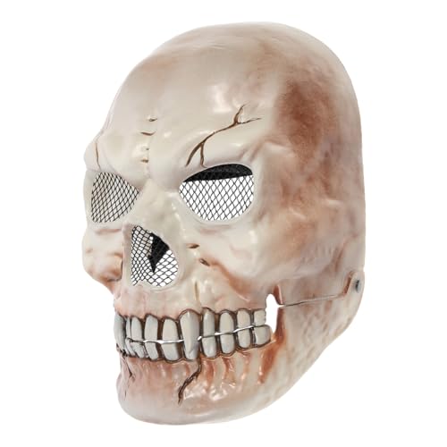 Beaupretty Halloween Skelett Maske für Cosplay und Partys Realistische Schädelmaske aus Hochwertigem Bequem und Hautfreundlich für Halloween Dekorationen und Festivals von Beaupretty