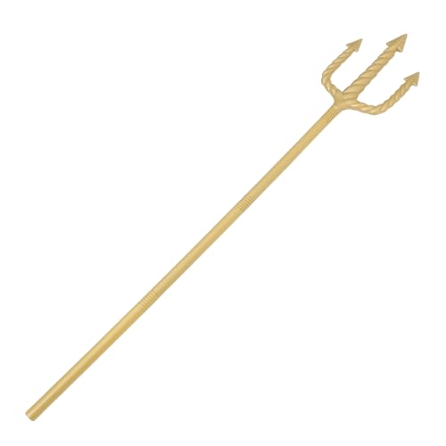 Beaupretty Halloween Teufelsgabel Requisite Goldener Stab Robustes Cosplay Zubehör Für Dämonen Teufelskostüme Halloween Party Maske Bühnenauftritt von Beaupretty